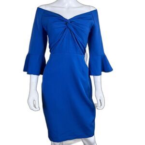 Paper Dolls London Women's Size 10 Calbot Blue Bodycon Sheath NEW Dress Party
